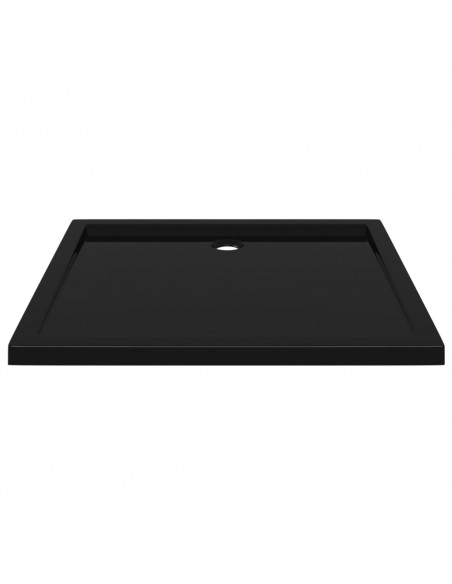Piatto Doccia in ABS Rettangolare Nero 80x90 cm