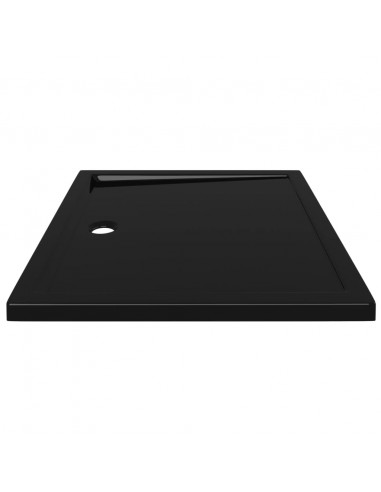 Piatto Doccia in ABS Rettangolare Nero 80x90 cm