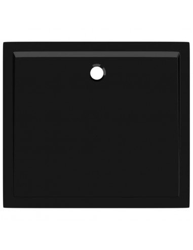 Piatto Doccia in ABS Rettangolare Nero 80x90 cm