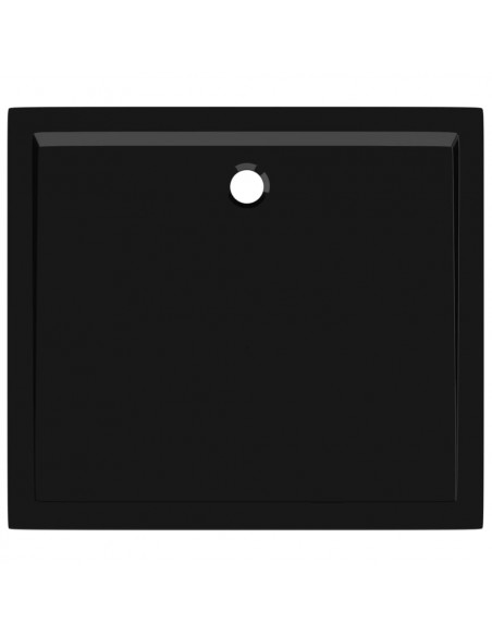Piatto Doccia in ABS Rettangolare Nero 80x90 cm