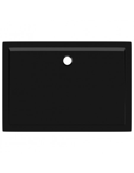 Piatto Doccia in ABS Rettangolare Nero 80x110 cm