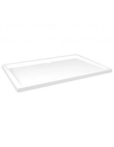 Piatto Doccia in ABS Rettangolare Bianco 80x120 cm