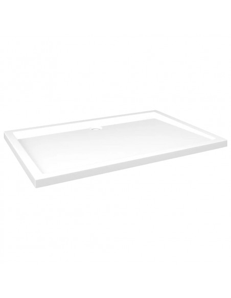 Piatto Doccia in ABS Rettangolare Bianco 80x120 cm