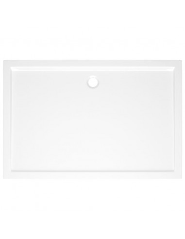 Piatto Doccia in ABS Rettangolare Bianco 80x120 cm