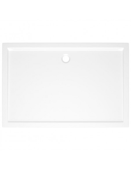 Piatto Doccia in ABS Rettangolare Bianco 80x120 cm