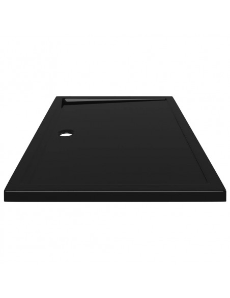 Piatto Doccia in ABS Rettangolare Nero 80x120 cm