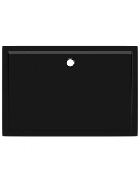 Piatto Doccia in ABS Rettangolare Nero 80x120 cm