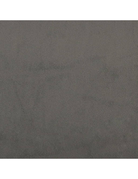 Testiera ad Orecchio GrigioScuro 147x23x118/128cm in Velluto