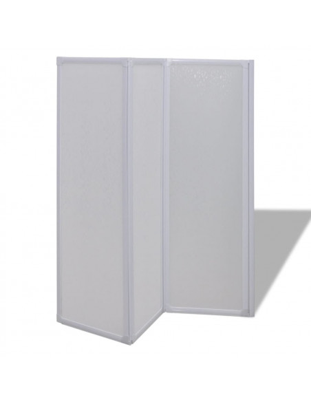 Doccia da bagno a parete 141 x 132 cm 3 Pannelli pieghevoli