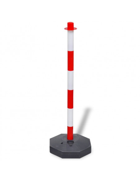 Set Stradale con Pali e Catena in Plastica 10 m