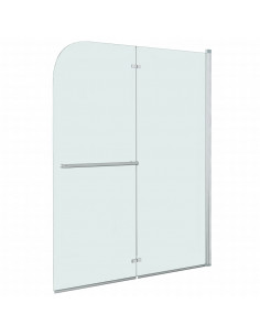 Box Doccia Pieghevole a Libro 2 Pannelli in ESG 95x140 cm