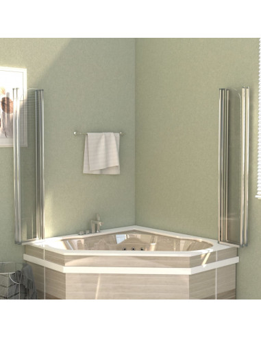 Cabina da Bagno 120x140 cm in Vetro Temperato