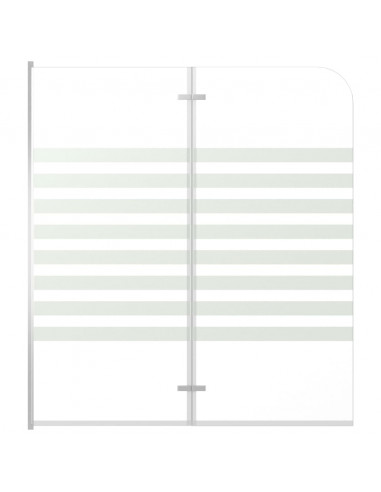 Cabina da Bagno 120x140 cm in Vetro Temperato a Righe