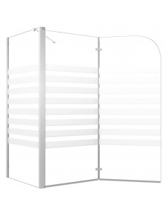 Cabina da Bagno 120x68x130 cm in Vetro Temperato a Righe 2