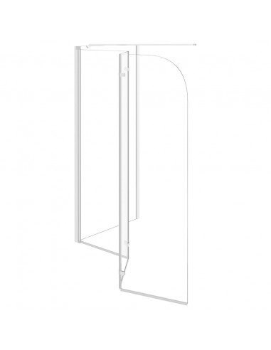 Cabina da Bagno 120x69x130 cm in Vetro Temperato Trasparente