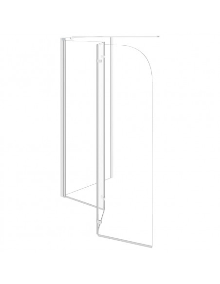 Cabina da Bagno 120x69x130 cm in Vetro Temperato Trasparente