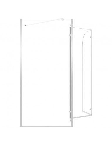 Cabina da Bagno 120x69x130 cm in Vetro Temperato Trasparente