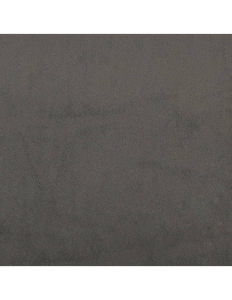 Testiera ad Orecchio GrigioScuro 183x23x118/128cm in Velluto