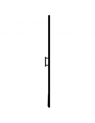 Porta per Doccia in Vetro Temperato Smerigliato 81x195 cm Nero