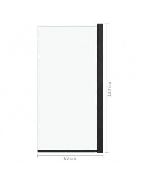 Box Doccia in ESG 68x130 cm Nero