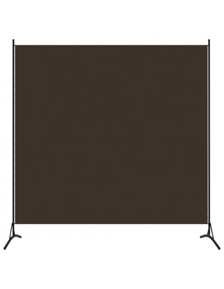 Paravento Marrone 175x180 cm in Tessuto