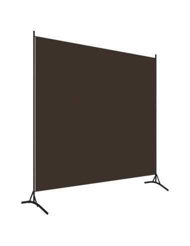 Paravento Marrone 175x180 cm in Tessuto