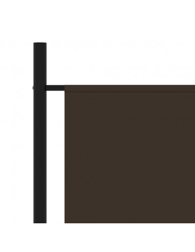 Paravento Marrone 175x180 cm in Tessuto