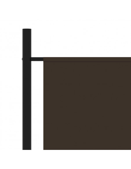 Paravento Marrone 175x180 cm in Tessuto