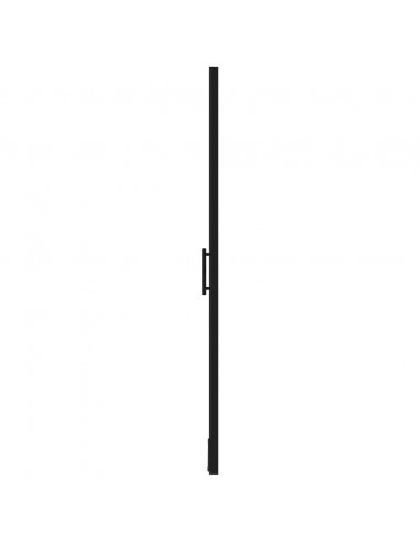 Porta per Doccia in Vetro Temperato 100x178 cm Nera