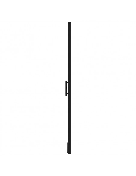 Porta per Doccia in Vetro Temperato 100x178 cm Nera
