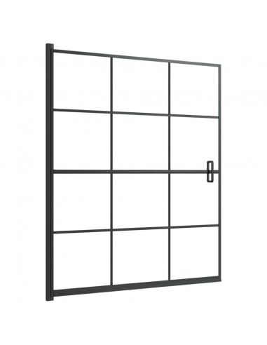 Pannello per Box Doccia in ESG 116x140 cm Nero