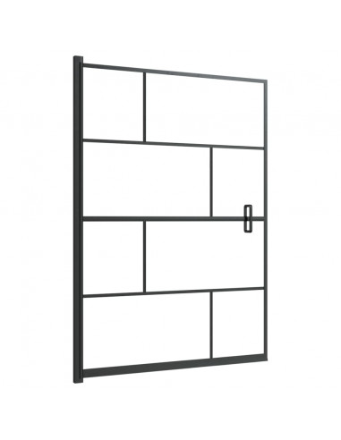 Pannello per Box Doccia in ESG 100x140 cm Nero