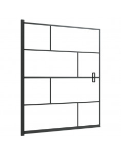 Pannello per Box Doccia in ESG 116x140 cm Nero 2