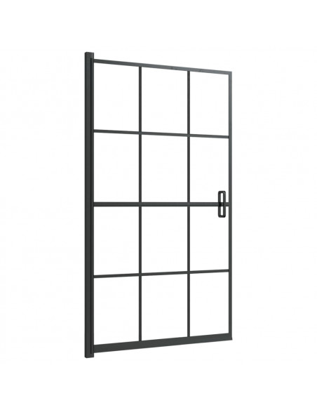 Pannello per Box Doccia in ESG 80x140 cm Nero