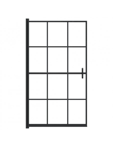 Pannello per Box Doccia in ESG 80x140 cm Nero