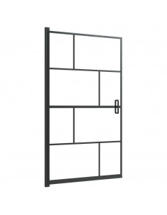 Pannello per Box Doccia in ESG 80x140 cm Nero 2