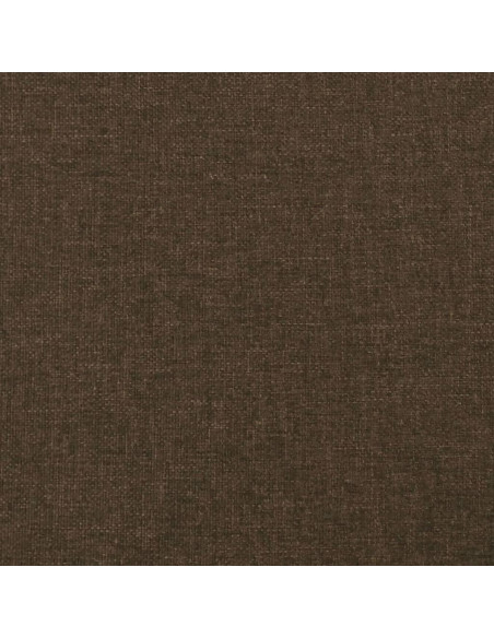 Testiera ad Orecchio Marrone Scuro 203x23x78/88 cm in Tessuto