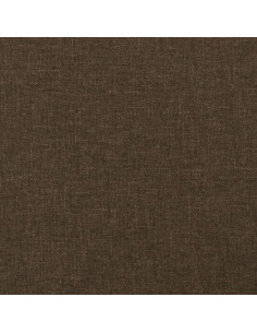 Testiera ad Orecchio Marrone Scuro 83x16x118/128 cm in Tessuto
