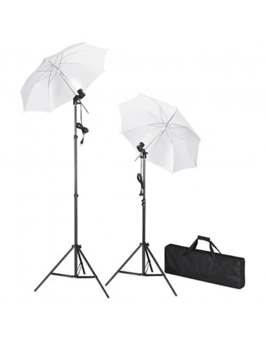 Set Studio Fotografico Fondale Nero 600x300 cm e Luci