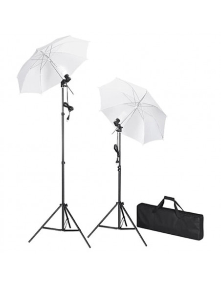 Set Studio Fotografico Fondale Bianco 600x300 cm con Luci