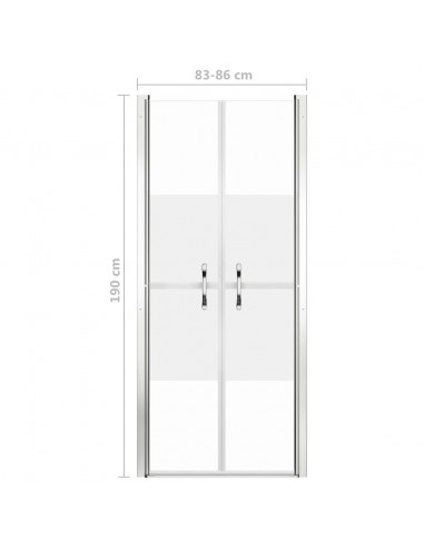 Porta per Doccia in ESG Semi-Satinato 86x190 cm