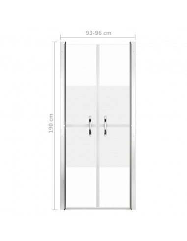 Porta per Doccia in ESG Semi-Satinato 96x190 cm