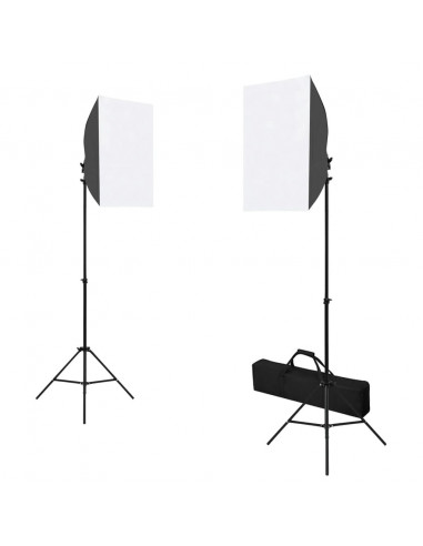 Kit per Studio Fotografico con Set Luci, Fondale e Riflettore