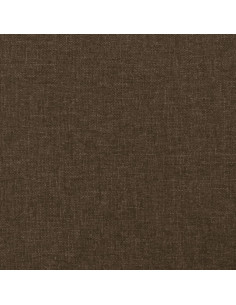 Testiera ad Orecchio Marrone Scuro 93x16x118/128 cm in Tessuto