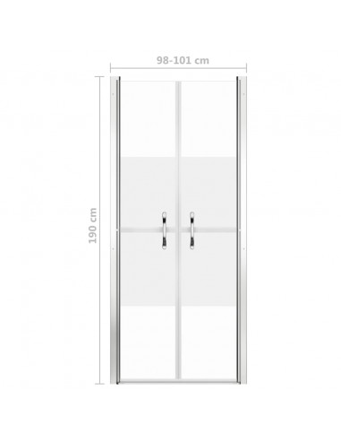 Porta per Doccia in ESG Semi-Satinato 101x190 cm