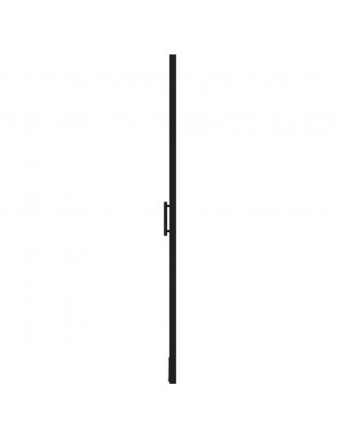 Porta per Doccia in Vetro Temperato 91x195 cm Nera