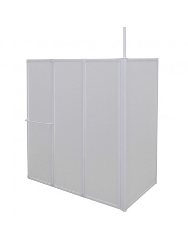 Schermo Box Doccia a L 70 x 120 x 137 cm 4 Pannelli Pieghevole