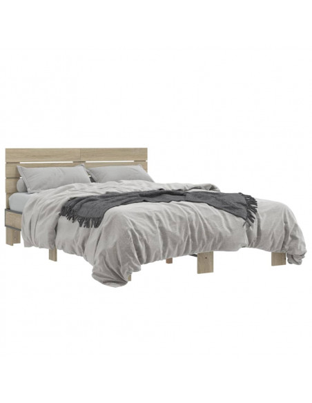 Giroletto Rovere Sonoma 135x190 cm in Legno Multistrato Metallo