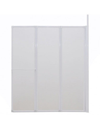 Schermo Box Doccia a L 70 x 120 x 137 cm 4 Pannelli Pieghevole