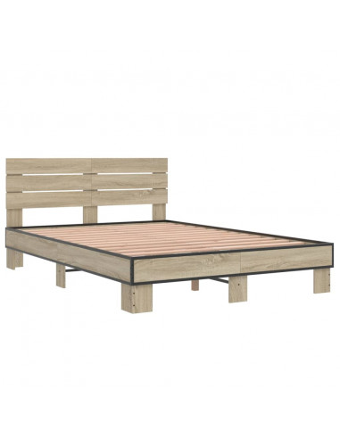 Giroletto Rovere Sonoma 135x190 cm in Legno Multistrato Metallo